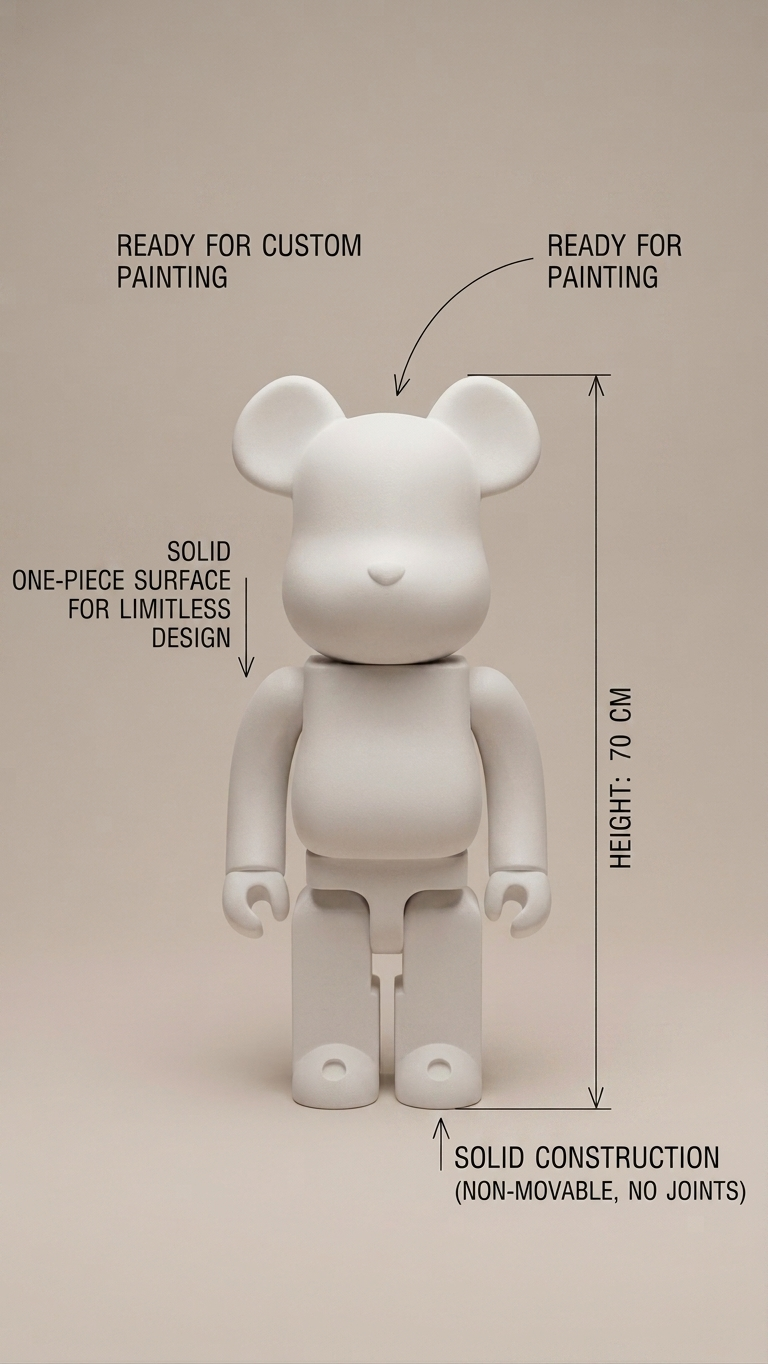 Giant 70cm Bearbrick Figure